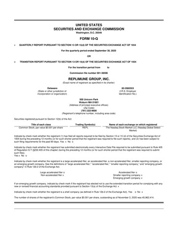 Thumbnail Replimune

 10-Q Quarterly Report FY 