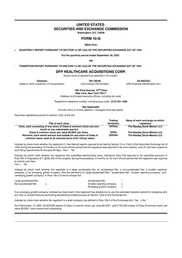 Thumbnail The Oncology Institute 10-Q Quarterly Report FY2020 