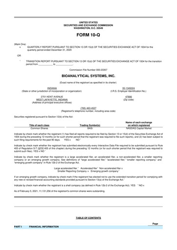 Thumbnail Inotiv 10-Q Quarterly Report FY2021 