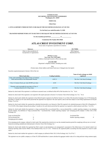 Thumbnail Archer Aviation 10-K Annual Report 2020