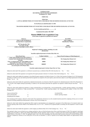 Vorschaubild CompoSecure 10-K Jahresbericht 2020