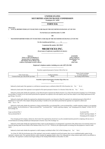 Thumbnail 908 Devices 10-K Annual Report 