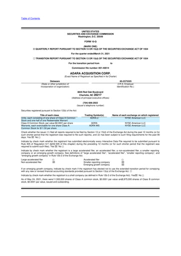 Thumbnail Alliance Entertainment 10-Q Quarterly Report FY2021 