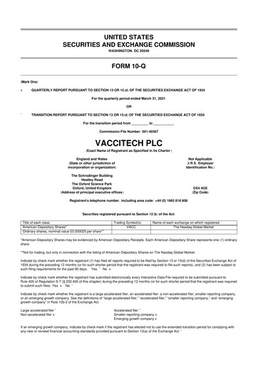 Thumbnail Barinthus Biotherapeutics 10-Q Quarterly Report FY2021 