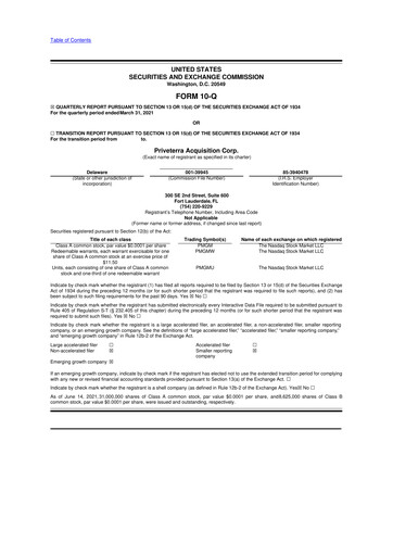 Vorschaubild AEON Biopharma 10-Q Quartalsbericht 2021 