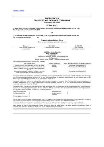 Vorschaubild AEON Biopharma 10-Q Quartalsbericht 2021 
