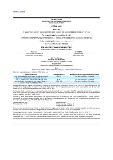 Thumbnail Archer Aviation 10-Q Quarterly Report FY2021 