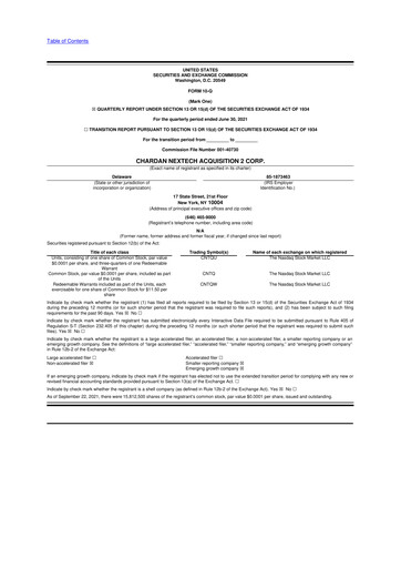 Miniature Dragonfly Energy 10-Q Rapport trimestriel 2021 