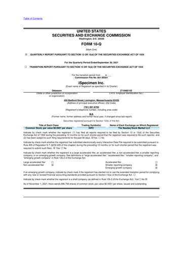 Thumbnail iSpecimen 10-Q Quarterly Report FY2021 