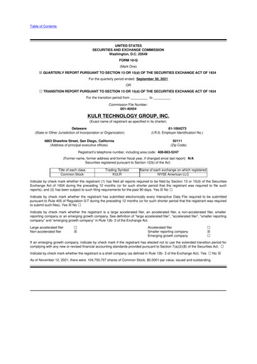 Thumbnail KULR Technology Group 10-Q Quarterly Report FY2021 