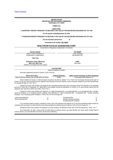 Vorschaubild Hyperfine 10-Q Quartalsbericht 2021 