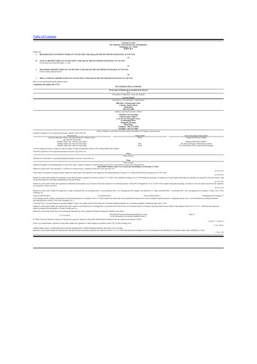 Miniature HUTCHMED 20-F Rapport annuel 2021