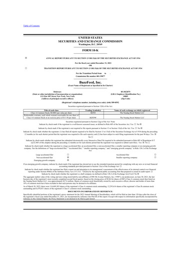 Thumbnail Buzzfeed 10-K Annual Report 2021