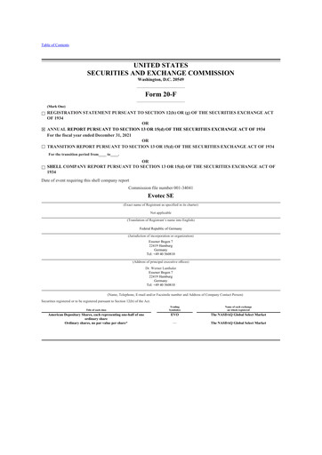 Miniature Evotec 20-F Rapport annuel 2021