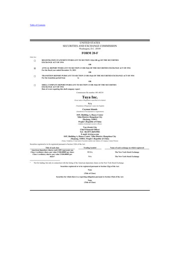 Thumbnail Tuya Inc. 20-F Annual Report 2021