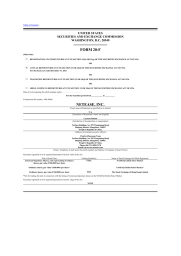 Thumbnail NetEase 20-F Annual Report 2021