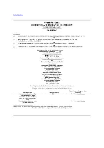 Thumbnail DiDi 20-F Annual Report 2021