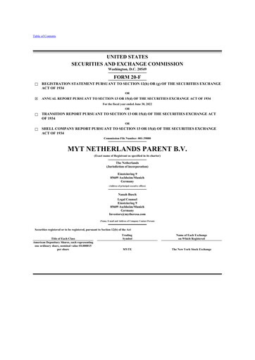 Vorschaubild LuxExperience 20-F Jahresbericht 2022