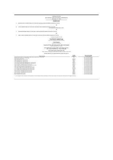 Thumbnail NatWest Group 20-F Annual Report 2022