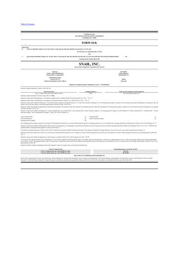 Thumbnail Snail Inc 10-K Annual Report 2022