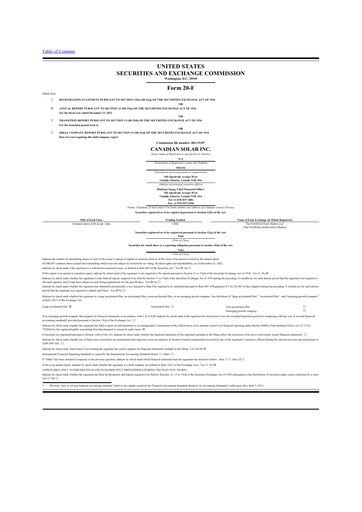 Thumbnail Canadian Solar
 20-F Annual Report 2022