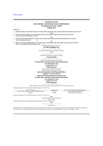 Thumbnail ECARX Holdings 20-F Annual Report 2022