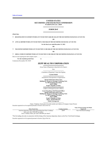 Thumbnail Zepp Health 20-F Annual Report 2022