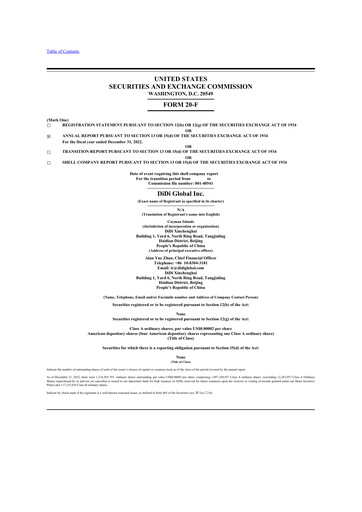 Thumbnail DiDi 20-F Annual Report 2022