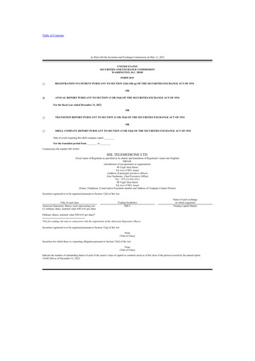 Thumbnail SHL Telemedicine 20-F Annual Report 2022