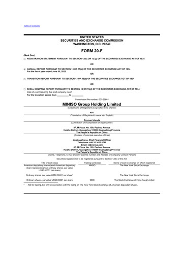 Thumbnail MINISO Group 20-F Annual Report 2023