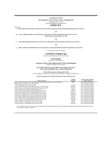 Thumbnail NatWest Group 20-F Annual Report 2023
