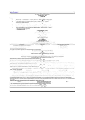 Thumbnail Belite Bio 20-F Annual Report 2023