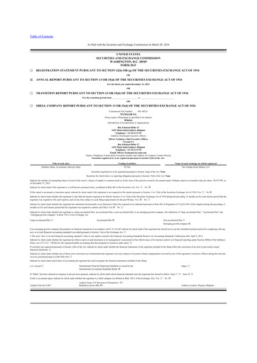 Thumbnail Nyxoah 20-F Annual Report 2023