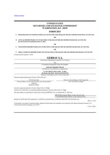 Thumbnail Gerdau 20-F Annual Report 2023