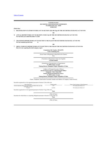 Thumbnail Lotus Technology 20-F Annual Report 2023