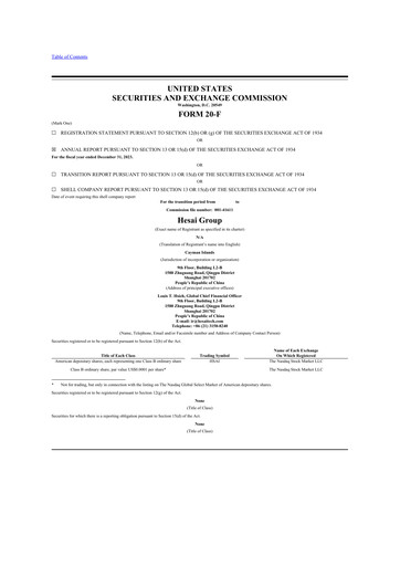 Thumbnail Hesai Group 20-F Annual Report 2023