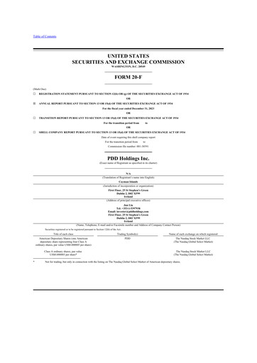 Thumbnail PDD Holdings (Pinduoduo) 20-F Annual Report 2023