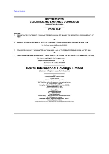 Thumbnail DouYu 20-F Annual Report 2023