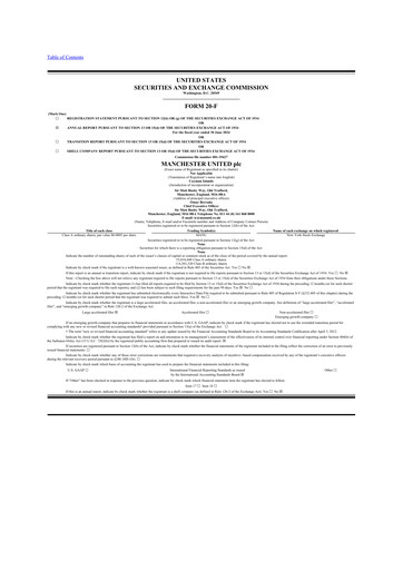 Thumbnail Manchester United
 20-F Annual Report 2024