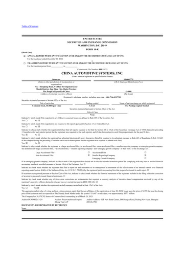 Thumbnail China Automotive Systems 10-K Annual Report 2024
