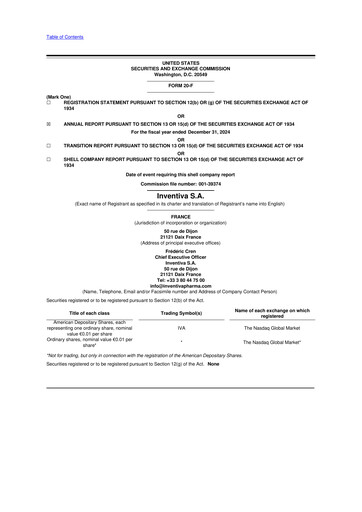 Thumbnail Inventiva Pharma 20-F Annual Report 2024