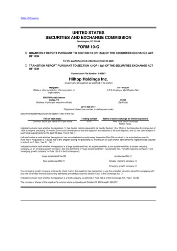 Miniature Hilltop Holdings 10-Q Rapport trimestriel 2025 