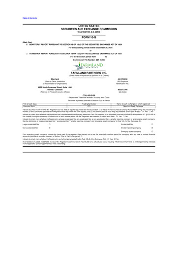 Thumbnail Farmland Partners
 10-Q Quarterly Report FY2025 