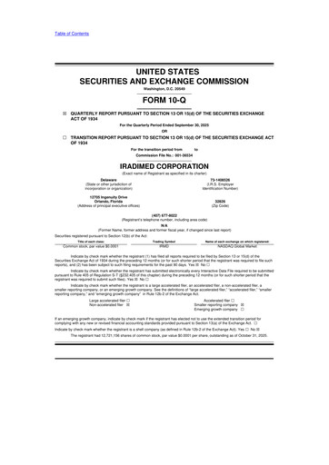 Thumbnail IRadimed 10-Q Quarterly Report FY2025 