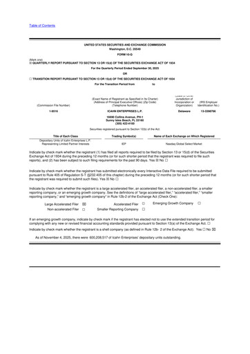 Thumbnail Icahn Enterprises
 10-Q Quarterly Report FY2025 