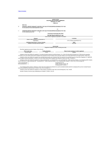 Thumbnail The ONE Group Hospitality 10-Q Quarterly Report FY2025 