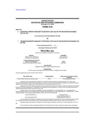 Thumbnail TELA Bio 10-Q Quarterly Report FY2025 