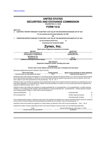 Thumbnail Zynex 10-Q Quarterly Report FY2025 