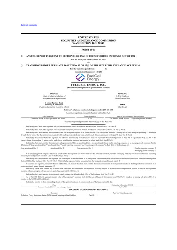 Thumbnail FuelCell Energy
 10-K Annual Report 2025