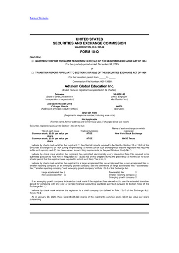 Thumbnail Adtalem Global Education
 10-Q Quarterly Report FY2026 